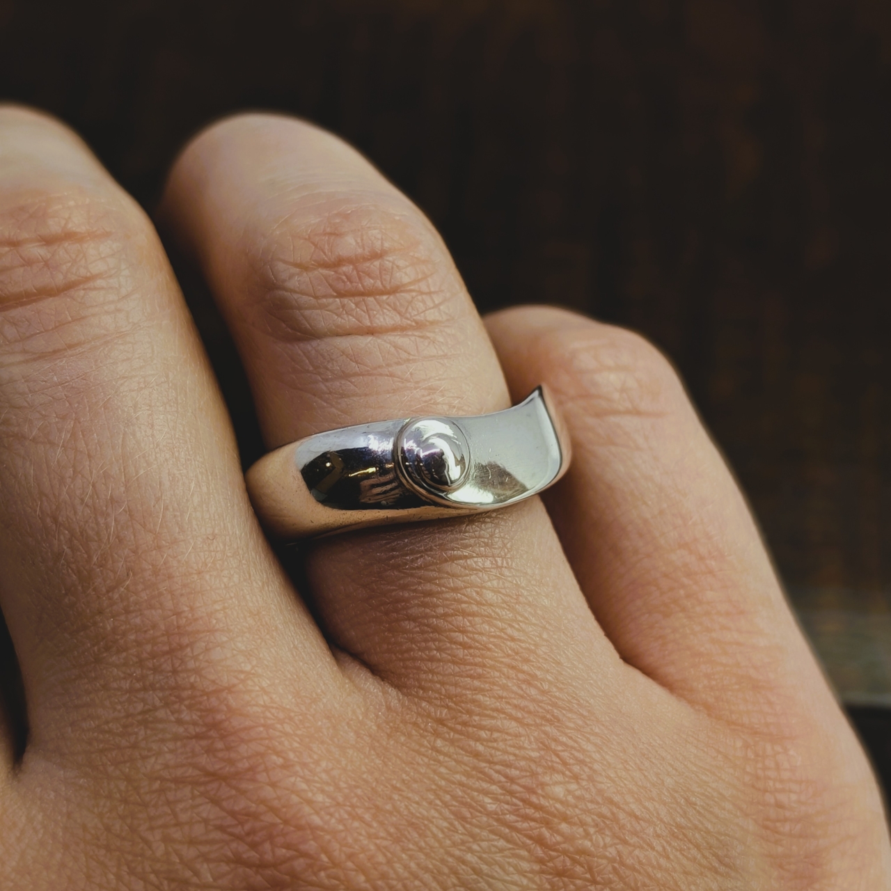 Sterling Silver ANNA Designer Ring #68676 Sterling Silver ANNA Designer Ring #68676 - Image 2