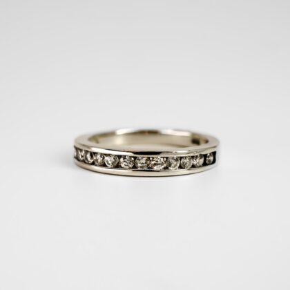 Sterling Silver CZ Channel Set Ring #68794