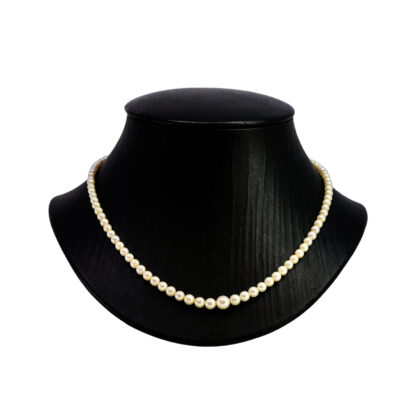 Sterling Silver Graduated Pearl Necklace 45cm #68684