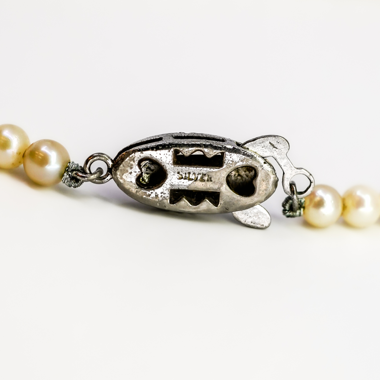 Sterling Silver Graduated Pearl Necklace 45cm #68684 Sterling Silver Graduated Pearl Necklace 45cm #68684 - Image 5