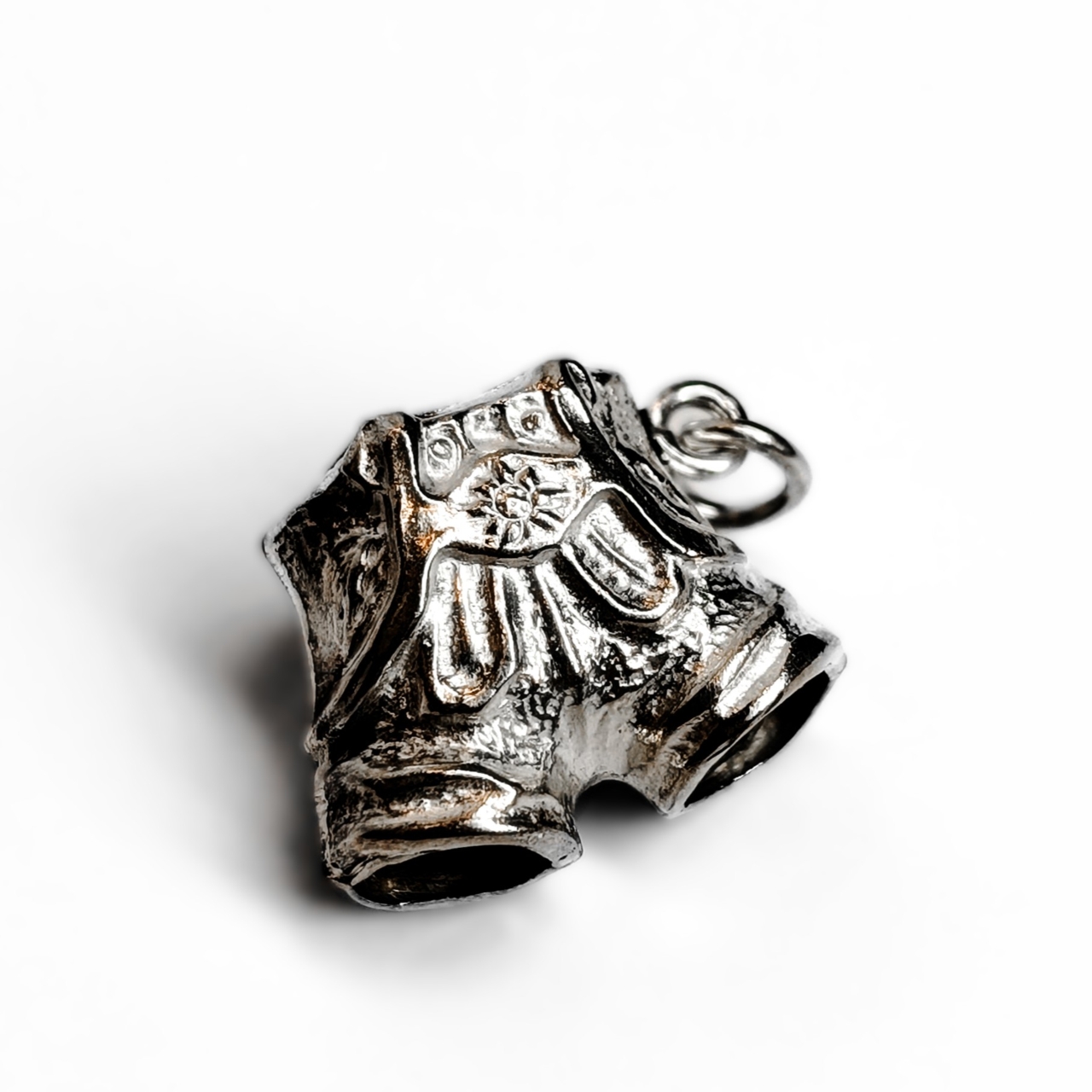 Vintage Austrian Lederhosen 3D Silver Travel Charm #68914-12