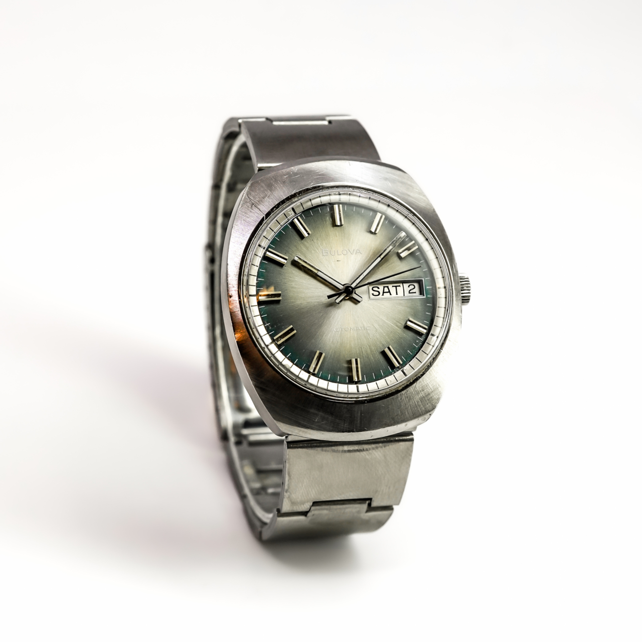 Vintage Bulova Automatic Watch Ref. 3-428130 Green Dial 36mm #68736 Vintage Bulova Automatic Watch Ref. 3-428130 Green Dial 36mm #68736 - Image 6