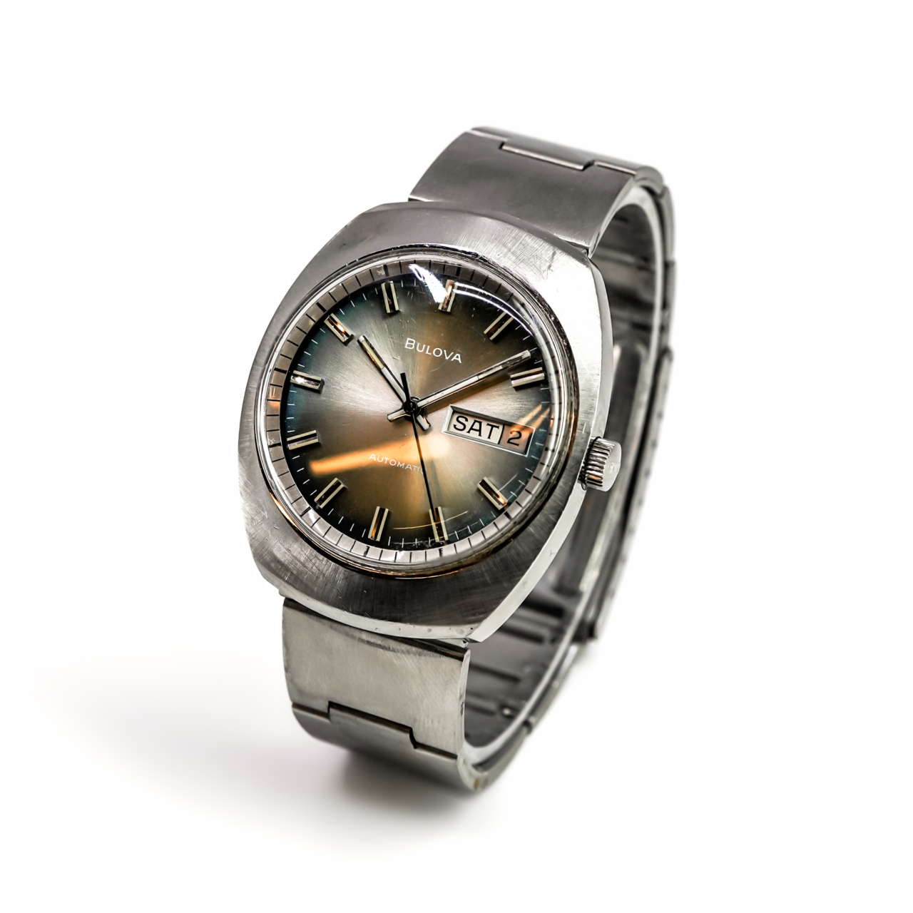 Vintage Bulova Automatic Watch Ref. 3-428130 Green Dial 36mm #68736 Vintage Bulova Automatic Watch Ref. 3-428130 Green Dial 36mm #68736 - Image 7