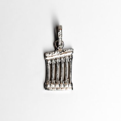 Vintage Greek Ruins 3D Sterling Silver Greece Travel Charm 1.9gr #68914-21