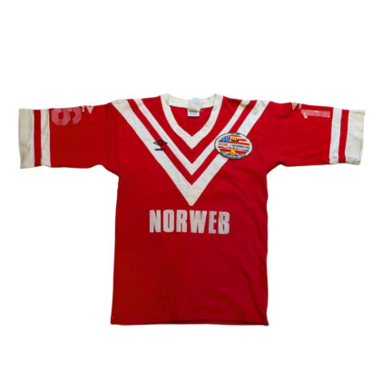 Vintage Ian Gildart #16 Rugby League Game Jersey – Wigan v Warrington 1989 (USA Great American Challenge) #68771