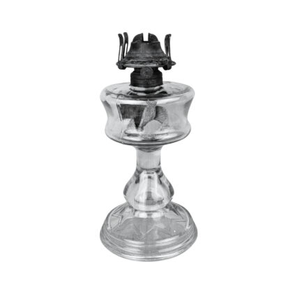 Vintage Kerosene Oil Lamp Glass Base 23.5cm #68644