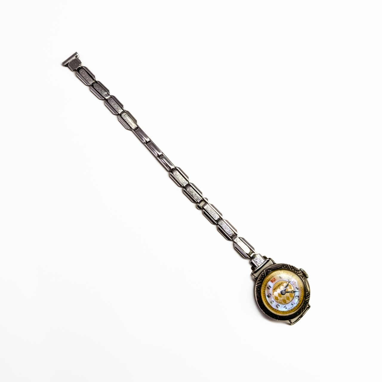 Vintage Medana Ladies Sterling Silver Watch 25mm with Stretch Band – For Parts #64030