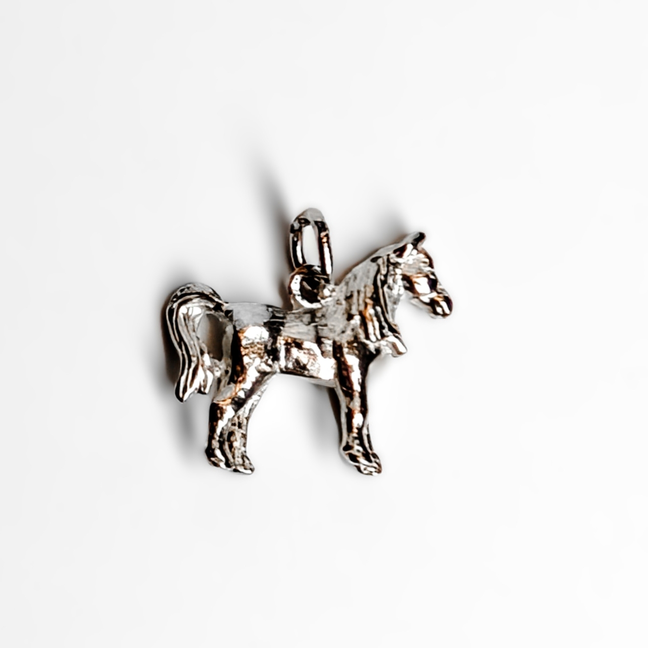Vintage Sterling Silver 3D Horse Charm #68914-3