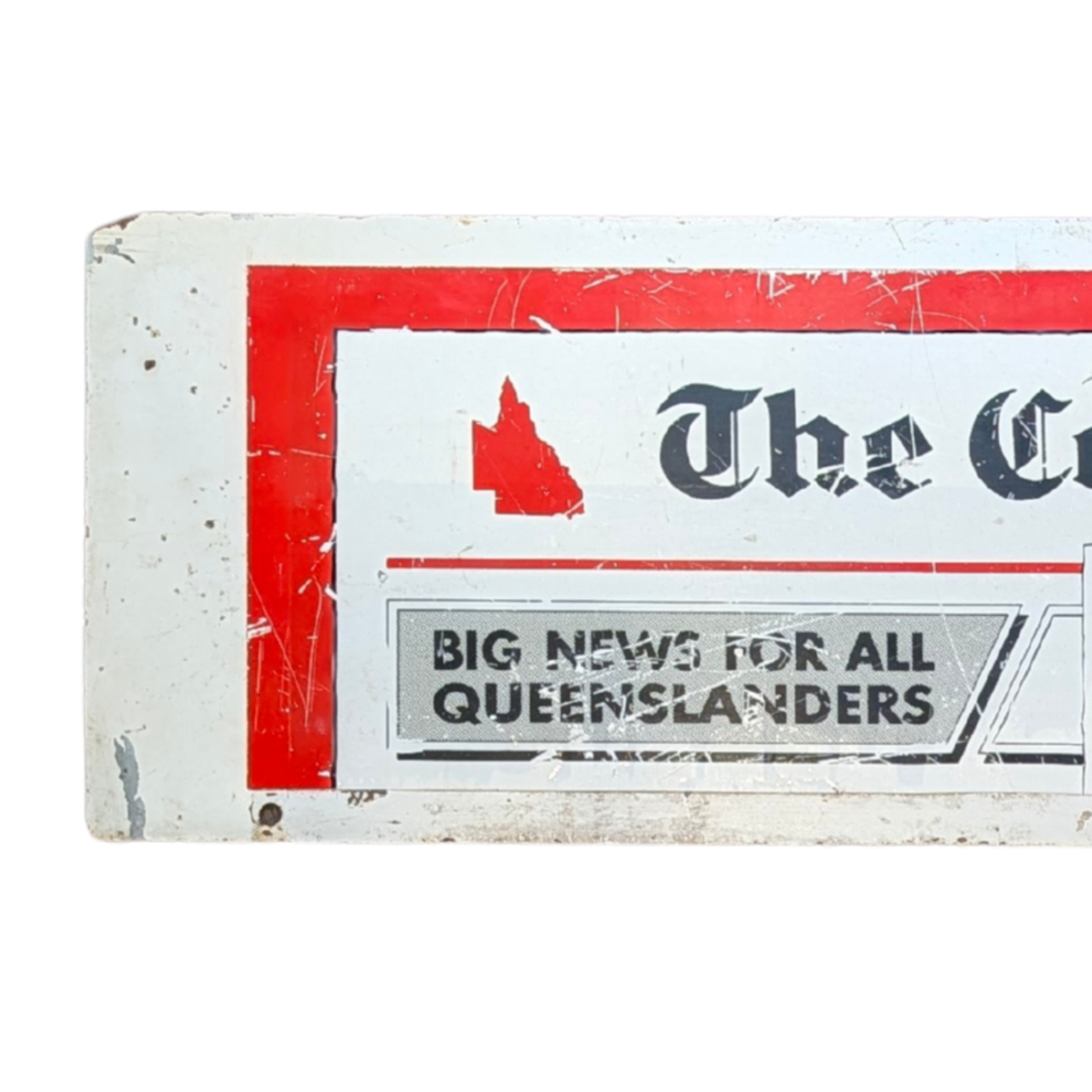 Vintage The Courier-Mail / Sunday Mail Metal Sign 91cm x 23cm #68964 Vintage The Courier-Mail / Sunday Mail Metal Sign 91cm x 23cm #68964 - Image 2