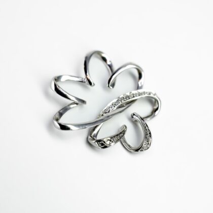 10ct White Gold Sapphire Pendant #69299