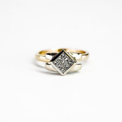 10ct Yellow Gold Diamond Ring #69298