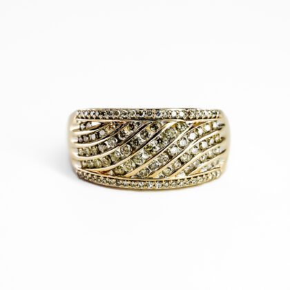 10ct Yellow Gold Wide Ring Size Z+1 #68362