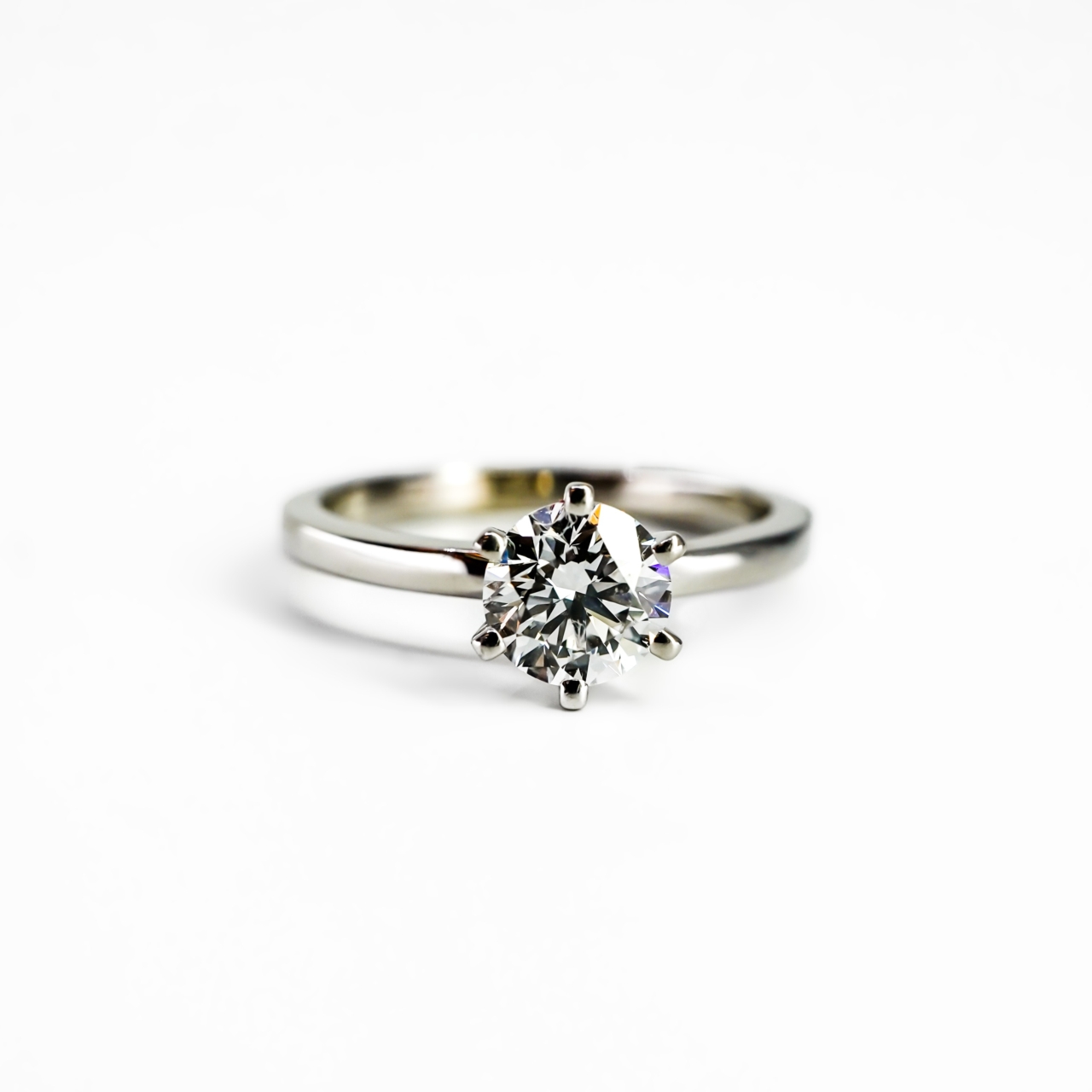 14ct White Gold 1.00ct Lab-Grown Diamond Solitaire Ring Size L #69171 14ct White Gold 1.00ct Lab-Grown Diamond Solitaire Ring Size L #69171