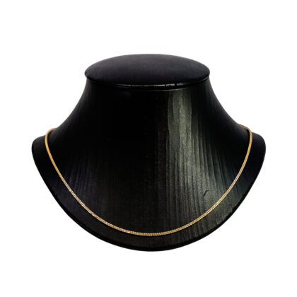 18ct Two Tone Gold Wheat Link Chain 55cm #69281