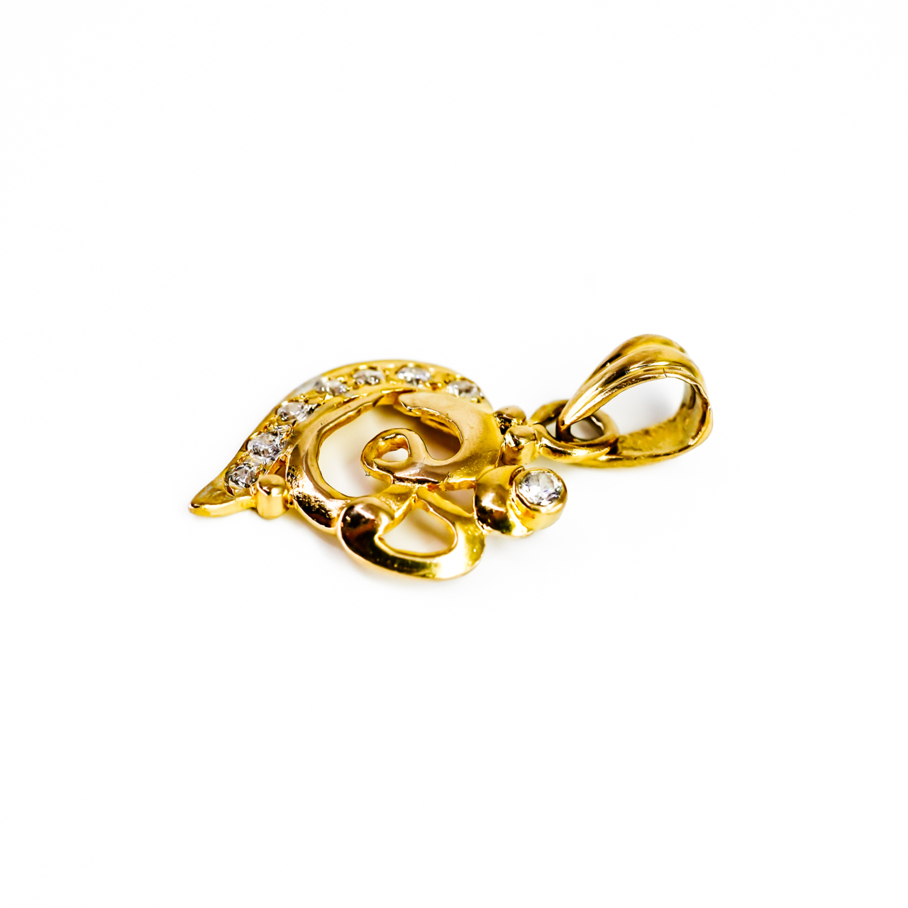 20ct Yellow Gold Om Symbol Pendant #68935 20ct Yellow Gold Om Symbol Pendant #68935 - Image 5