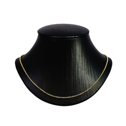 9ct White Gold Curb Link Chain 45cm #69193