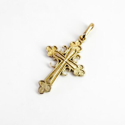 9ct Yellow Gold Orthodox Cross Pendant #68640