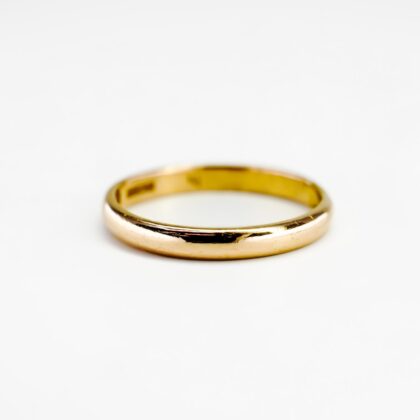 Antique C/1861 22ct Yellow Gold 2.9mm Ring Band #68980