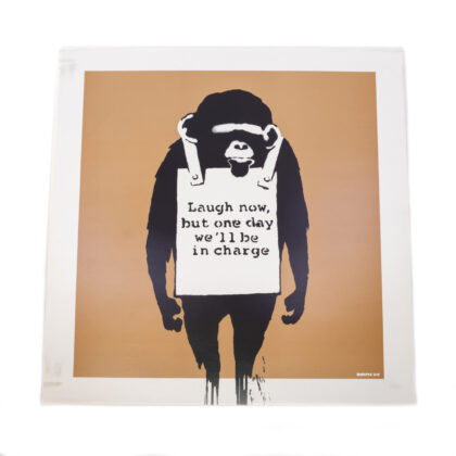 Banksy Keep It Real Laugh Now But One Day We’ll Be In Charge Gold Record DJDM Dangermouse Limited Edition #63768