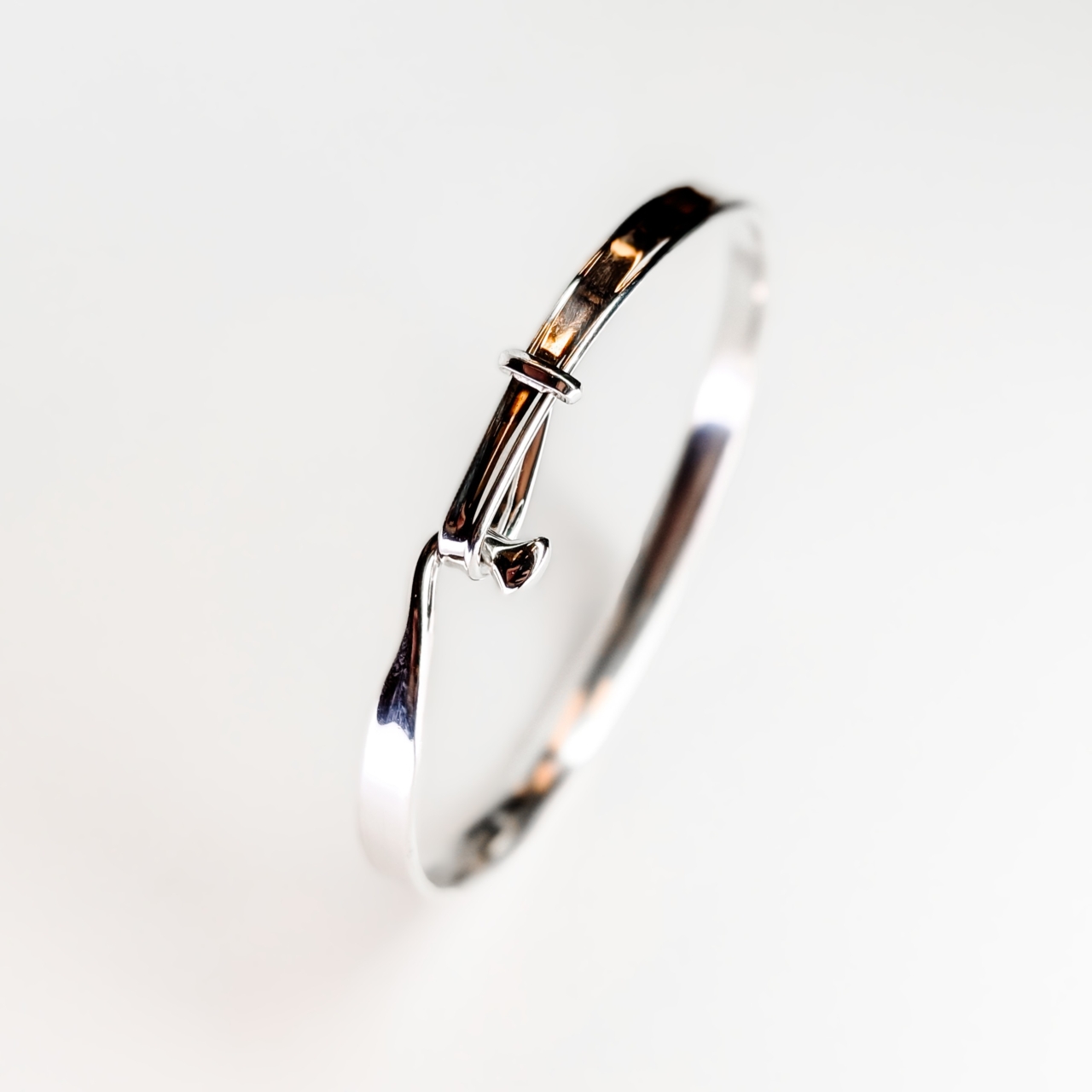 Georg Jensen Sterling Silver Bangle #68511 Georg Jensen Sterling Silver Bangle #68511 - Image 6