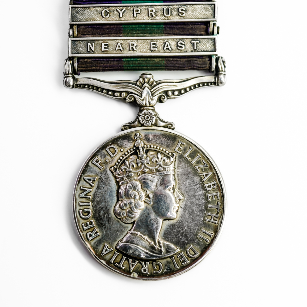 Great Britain General Service Medal Cyprus & Near East – Pte P. Kitson A. & S.H. #68181