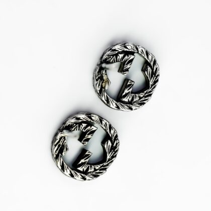 Gucci GG Interlocking Sterling Silver Stud Earrings #69175