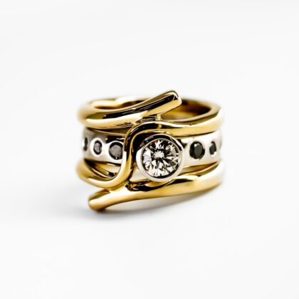 Handmade 18ct Wedding Ring Set #69462