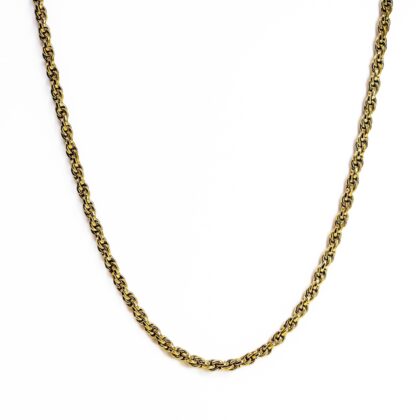Gold Plated Rope Chain Necklace 40cm #69206