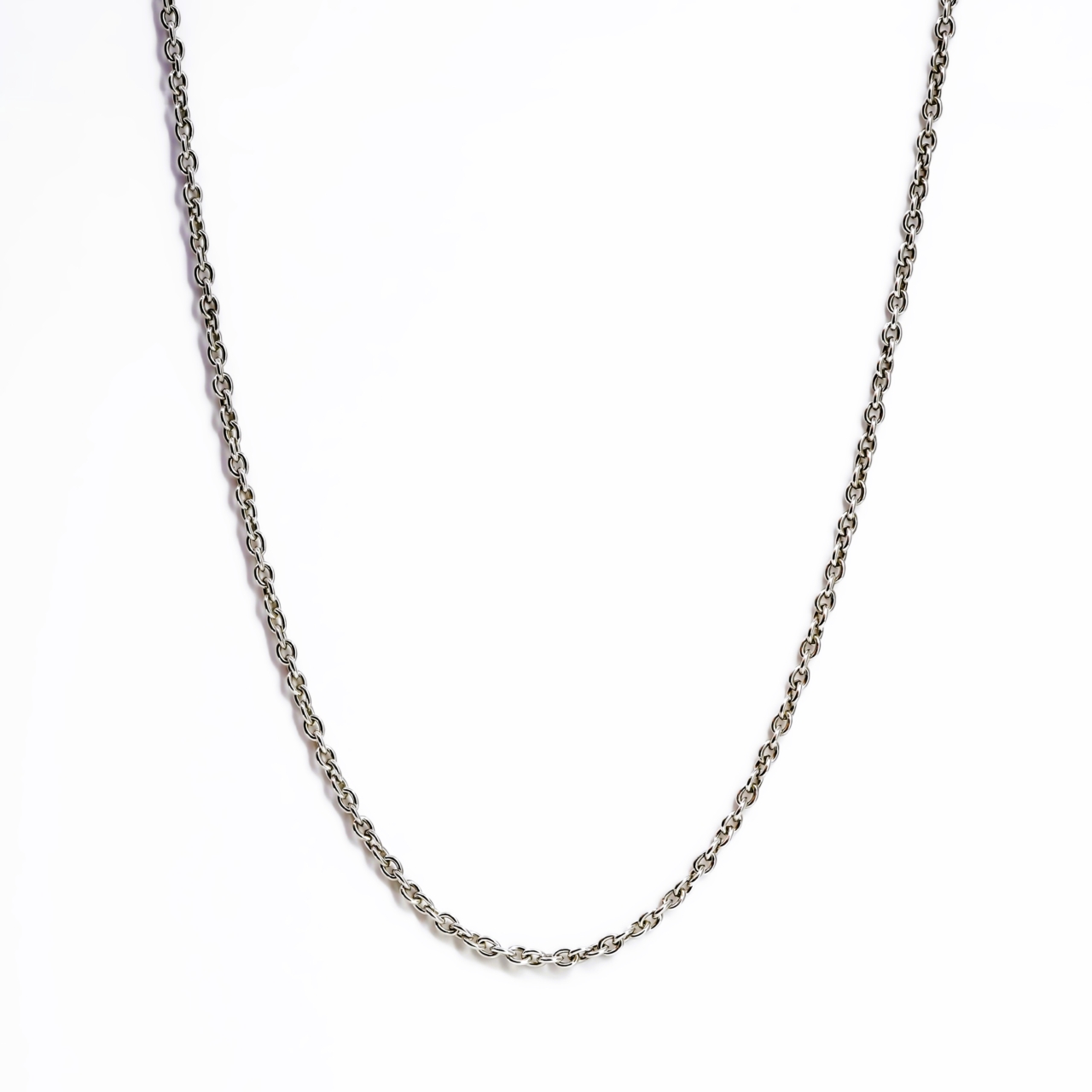 Sterling Silver Cable Link Chain Necklace 50cm #68516