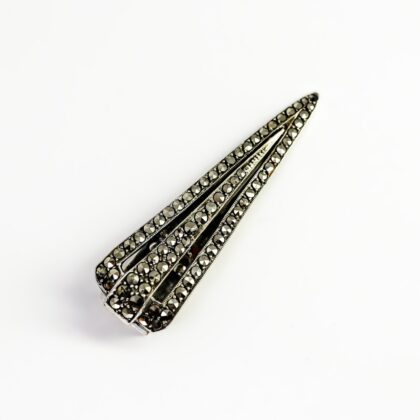 Sterling Silver Marcasite Hair Clip #68952