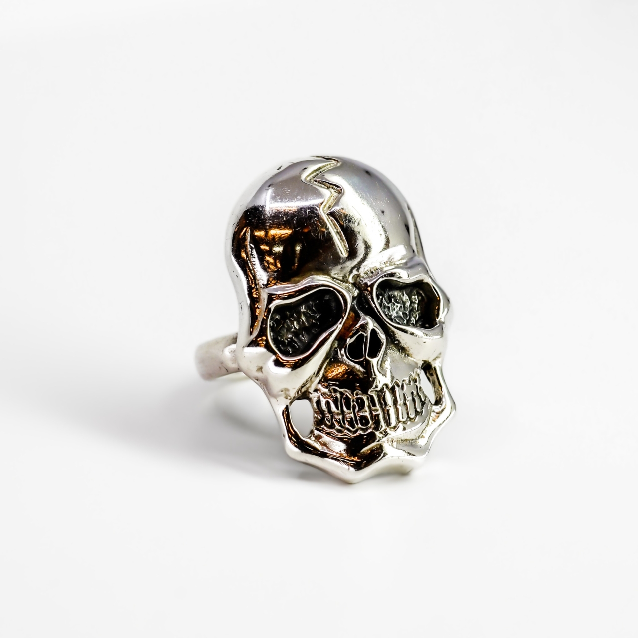 Sterling Silver Skull Ring Size U Solid 925 Silver #69329