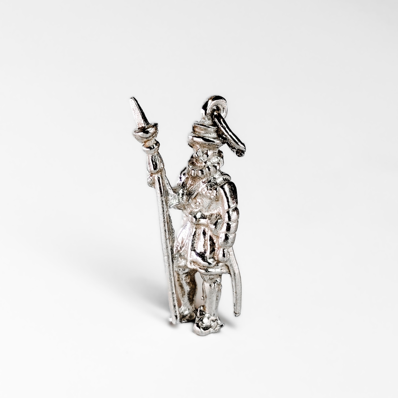 Vintage Silver European Guard Travel Charm #68620-10