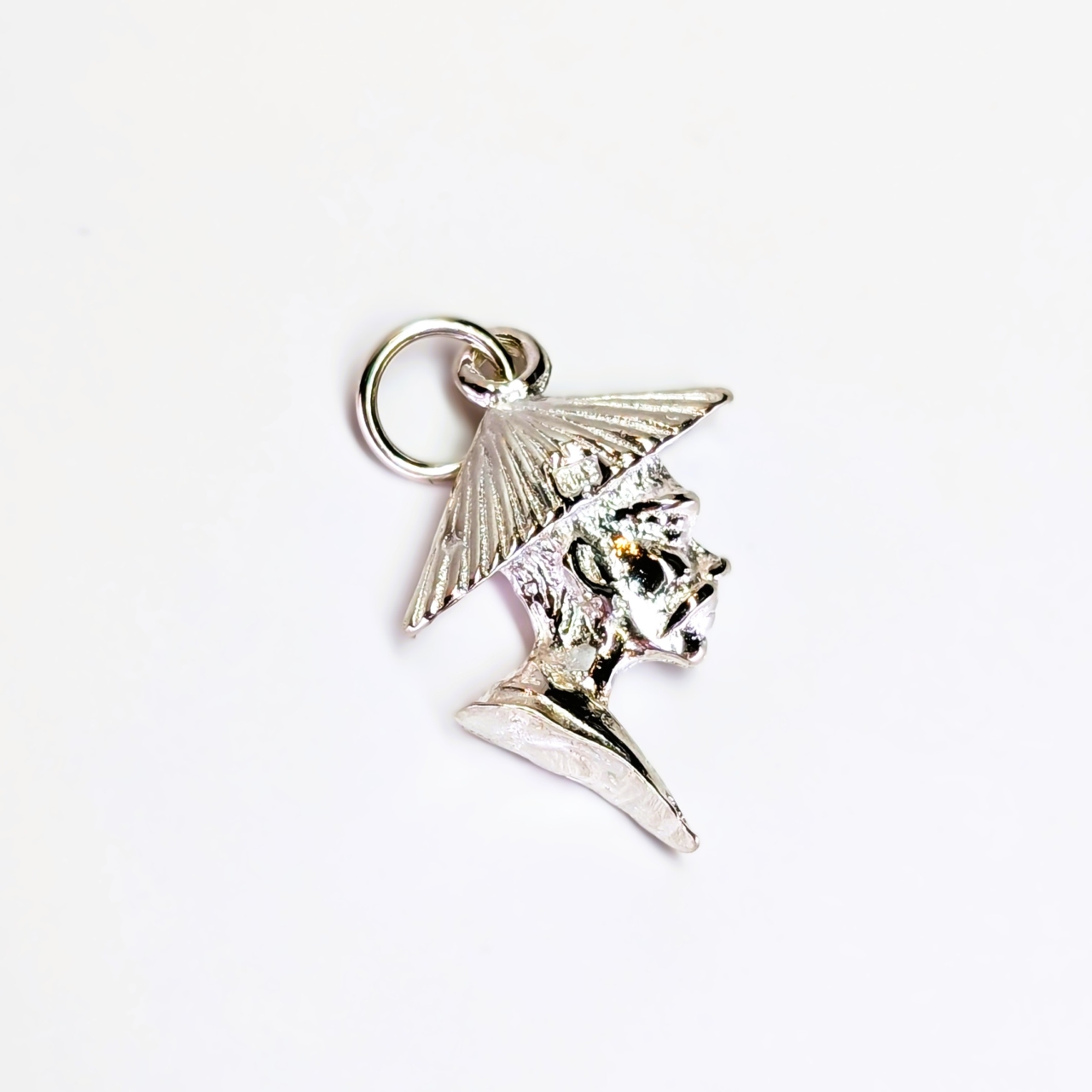 Vintage Sterling Silver Asian Man Charm #69221