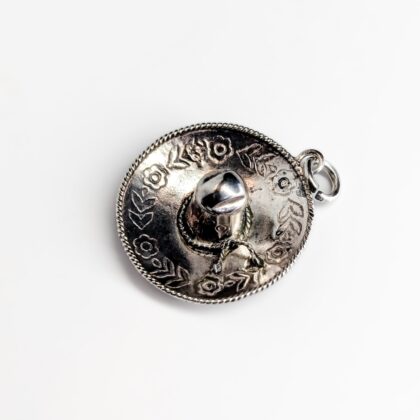 Vintage Sterling Silver Travel Charm – Mexico Sombrero #68620-4