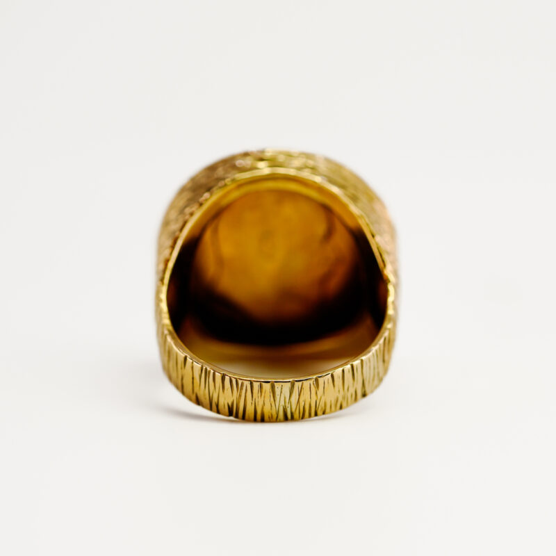 9ct Yellow Gold 22ct 1909 Full Sovereign Coin Ring Size S #69537 ...
