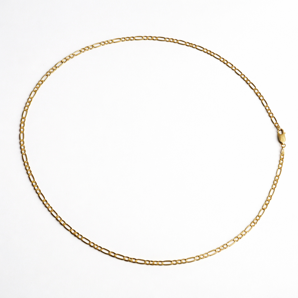 9ct Yellow Gold Figaro 1-3 Chain 50cm #68163