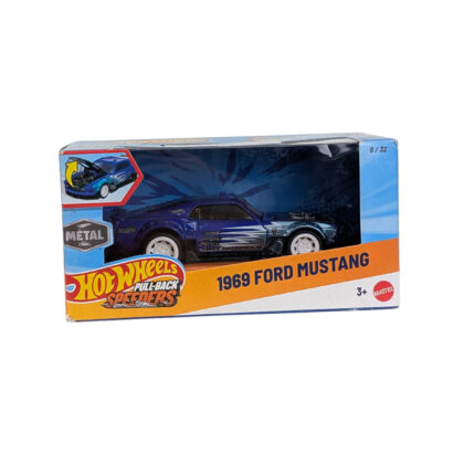 Hot Wheels Pull Back Speeders 1969 Ford Mustang Brand New #69322