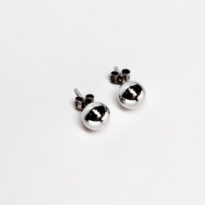 Sterling Silver Ball Stud Earrings 8mm #9635-28