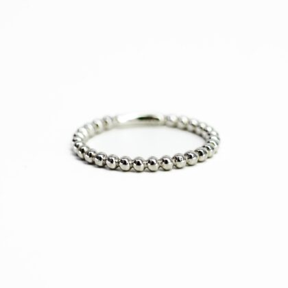 Monty's Sterling Silver Ball Style Ring Size O #67365