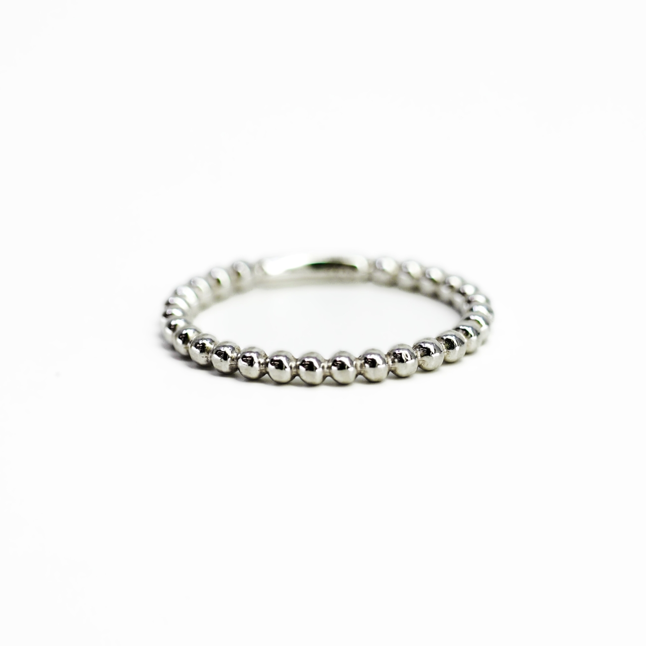 Sterling Silver Ball Style Ring Size O #67365