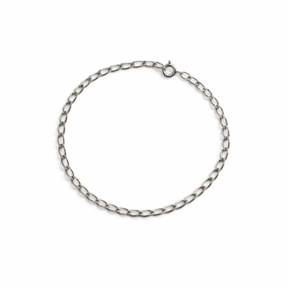 Sterling Silver Curb Link Bracelet 17cm #5042-12