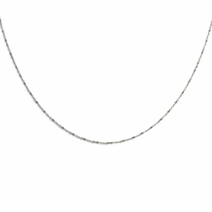Sterling Silver Fancy Link Necklace 42cm #67530