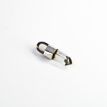 Sterling Silver Quartz Crystal Pendant 22.5mm #4255-29