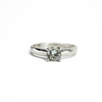 Sterling Silver Solitaire CZ Ring #68475