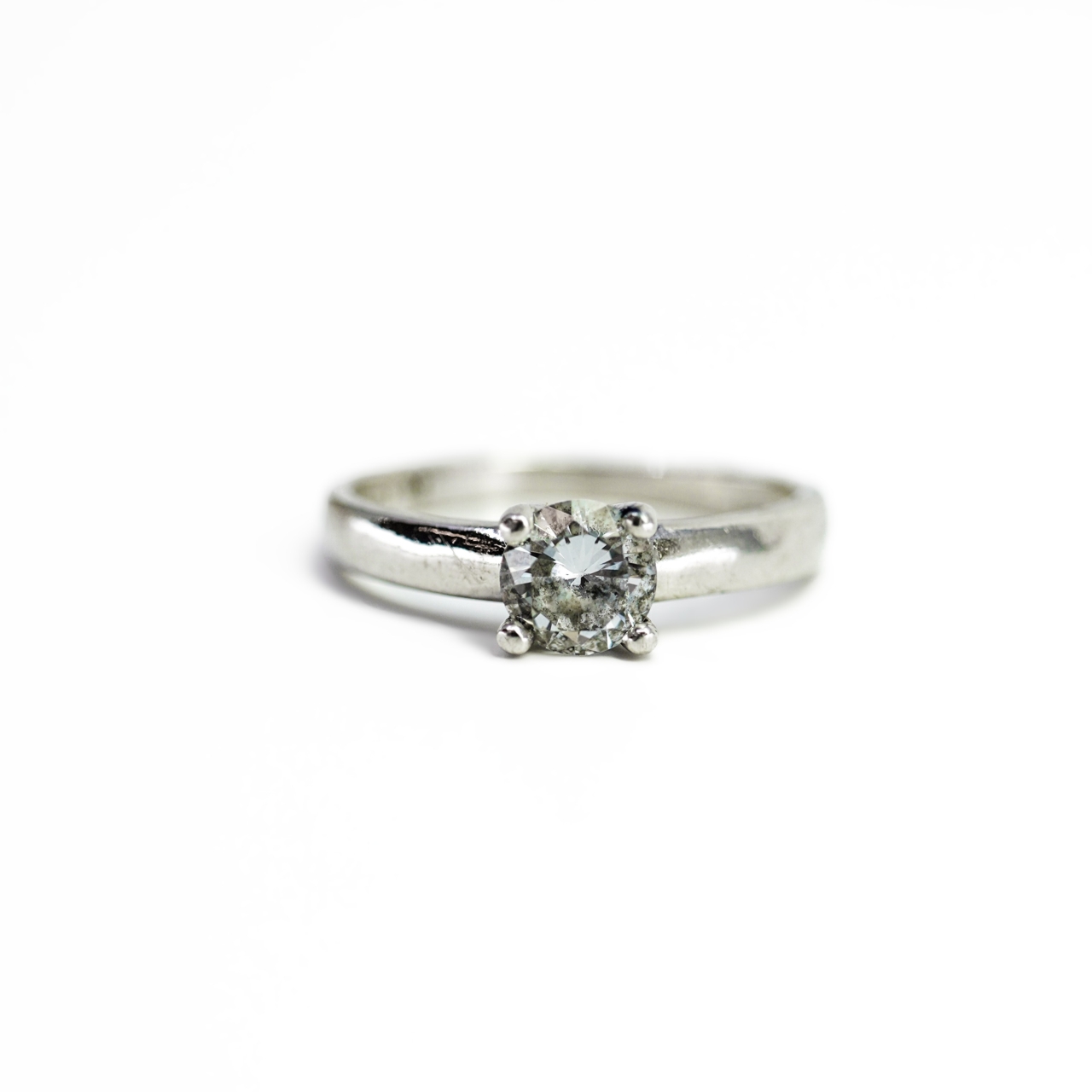 Sterling Silver Solitaire CZ Ring #68475