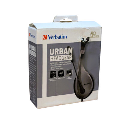 Verbatim Urban Headgear Multimedia Stereo Headset In Box #65554