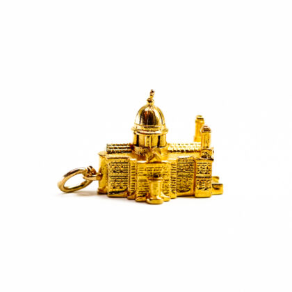 Vintage Circa 1956 9ct Yellow Gold St Pauls Cathedral Pendant Charm 18mm #69378-5