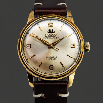 Monty's Vintage Dorley Super Mariner 21 Jewels Incabloc Manual Wind 34mm Watch #69110