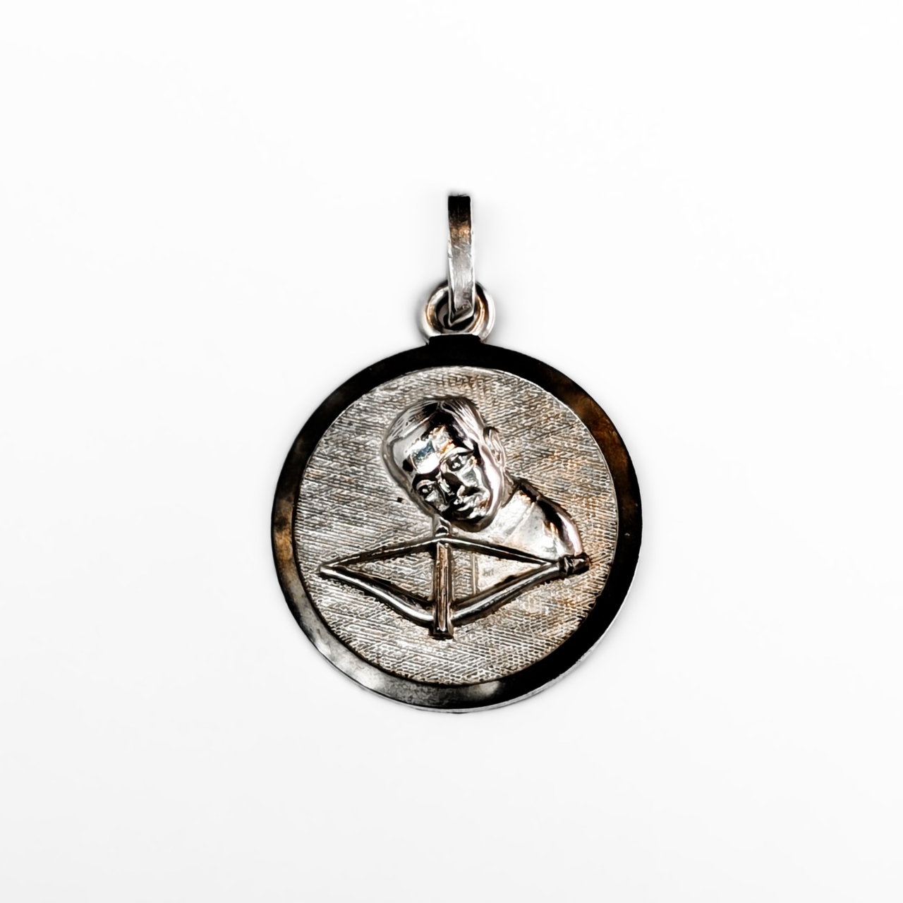 Vintage Sterling Silver Sagittarius Zodiac Pendant #9635-71