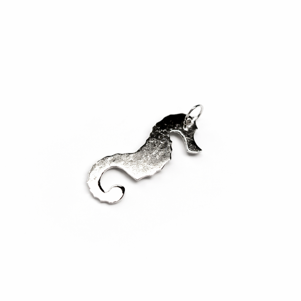 Vintage Sterling Silver Seahorse Pendant 28.5mm #1074-5